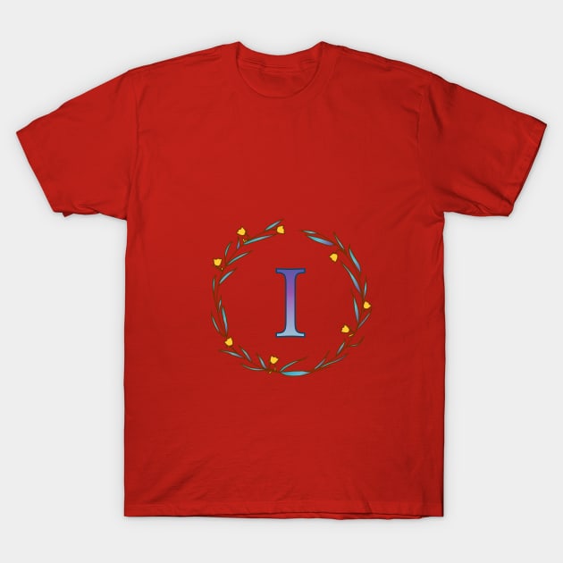 Monogram, letter I T-Shirt by Slownessi